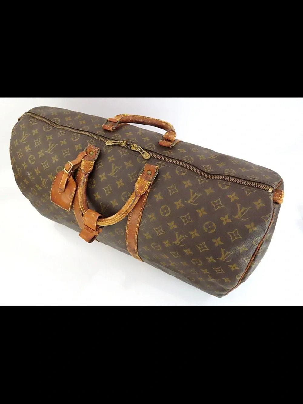 Louis Vuitton Monogram Travel Duffle in Brown and Tan